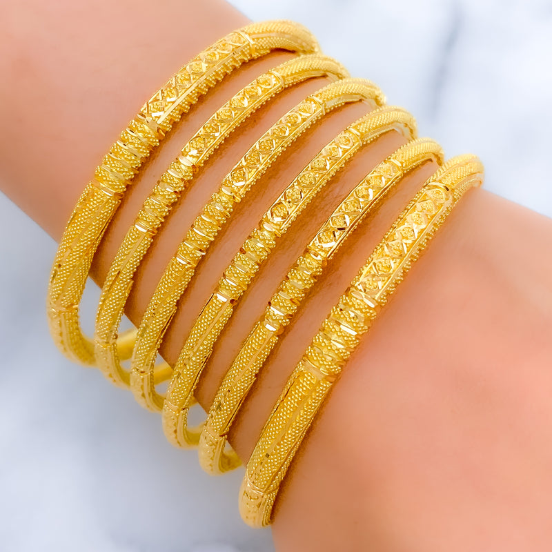 Opulent Striped Bangles