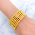 Opulent Striped Bangles