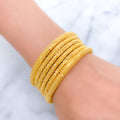 Opulent Striped Bangles