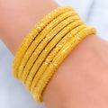 Opulent Striped Bangles