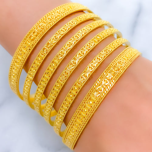 Elegant Decorative Bangle Set