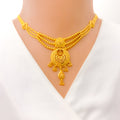 22k-gold-delightful-beaded-three-chain-necklace-set