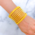 Bold Geometric Set of 8 Bangles