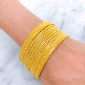 Bold Geometric Set of 8 Bangles