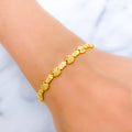 Posh Geometric Slender 22k Gold Bracelet