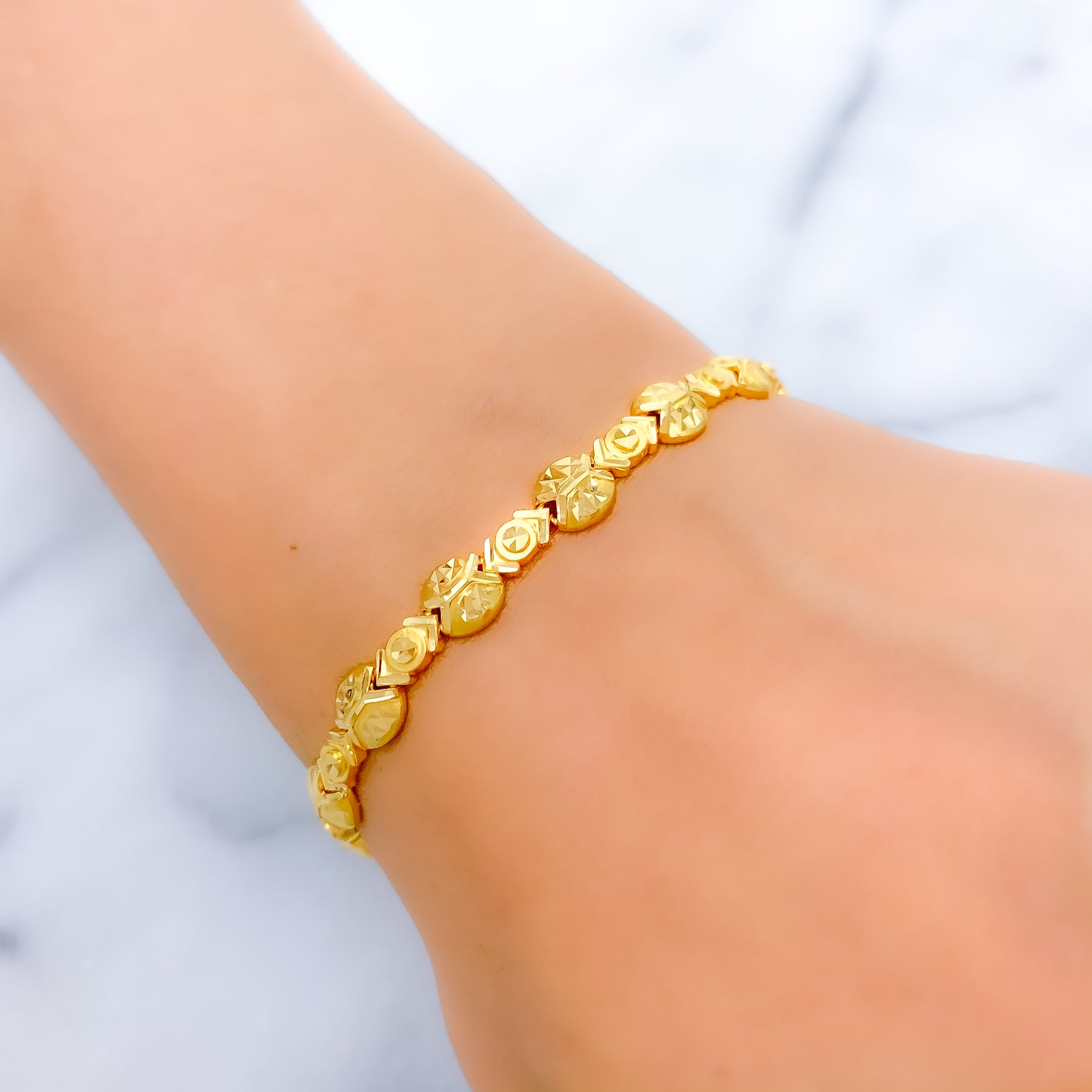 22K Gold Peace Baby Bracelet - Show How Much You Care – Virani Jewelers