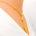 Stunning CZ 21k Gold Necklace Set w/ Bracelet & Ring