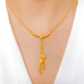 Chic Two Tassel Necklace Set