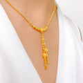 Chic Two Tassel Necklace Set