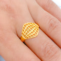 Radiant Gold Wired 22k Gold Ring