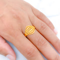 Radiant Gold Wired 22k Gold Ring