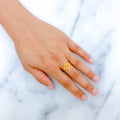 Delicate Gold Mesh Ring