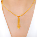 Simple Tassel in Chain Necklace Set
