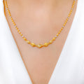 Glittering Two-Tone Necklace Set