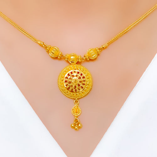 Detailed Hanging 22k Gold Dome Set