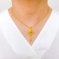 Evergreen Fancy Necklace 22k Gold Set