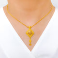 Evergreen Fancy Necklace 22k Gold Set