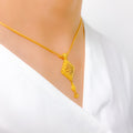 Evergreen Fancy Necklace 22k Gold Set