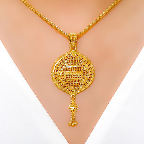 Classic Hanging Pendant 22k Gold Set