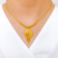 Upscale Chandelier 22k Gold Necklace