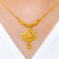 Dainty Multi-Bead 22k Gold Necklace Set