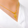 Dainty Multi-Bead 22k Gold Necklace Set