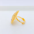 Lovely Meenakari Flower 22k Gold Statement Ring