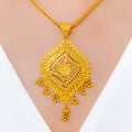 Stunning Royal Leaf 22k Gold Pendant Set