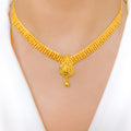 Elegant Yellow Gold Necklace Set