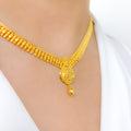 Elegant Yellow Gold Necklace Set