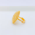 Stunning Floral Sun 22k Gold Statement Ring