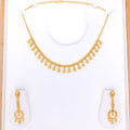 Festive Hanging Bead 22k Gold Choker Set