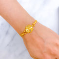 Exclusive Reflective Flower 22k Gold Bracelet