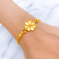 Exclusive Reflective Flower 22k Gold Bracelet