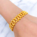 Iconic High Finish Ladder 22k Gold Bracelet