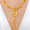 Magnificent Jali Heart Necklace Set