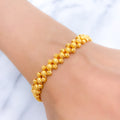 Bold Interlinked Ball 22k Gold Bracelet