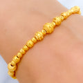 Everyday Striped Orb 22k Gold Bracelet