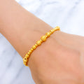 Everyday Striped Orb 22k Gold Bracelet