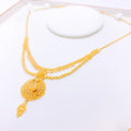 Exclusive Two-Chain Floral 22k Gold Necklace Set