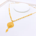 Luscious Tear Drop 22k Gold Necklace Set