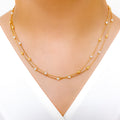 Classy Fine Pearl 22k Gold Chain