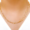 Classy Fine Pearl 22k Gold Chain