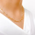 Classy Fine Pearl 22k Gold Chain