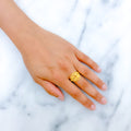 Glistening Symmetrical 22k Gold Ring