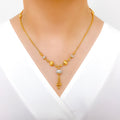 Smart Elegant Fancy 22k Gold Necklace