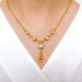 Smart Elegant Fancy 22k Gold Necklace