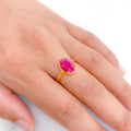 Classic Four-Prong Ruby Ring