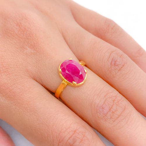 Classic Four-Prong Ruby Ring