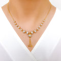 Graceful Refined Orb 22k Gold Necklace